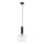 Jupiter 1855 - VA1 - Lustr na lanku VANES 1xE27/60W/230V lesklý chrom/černá