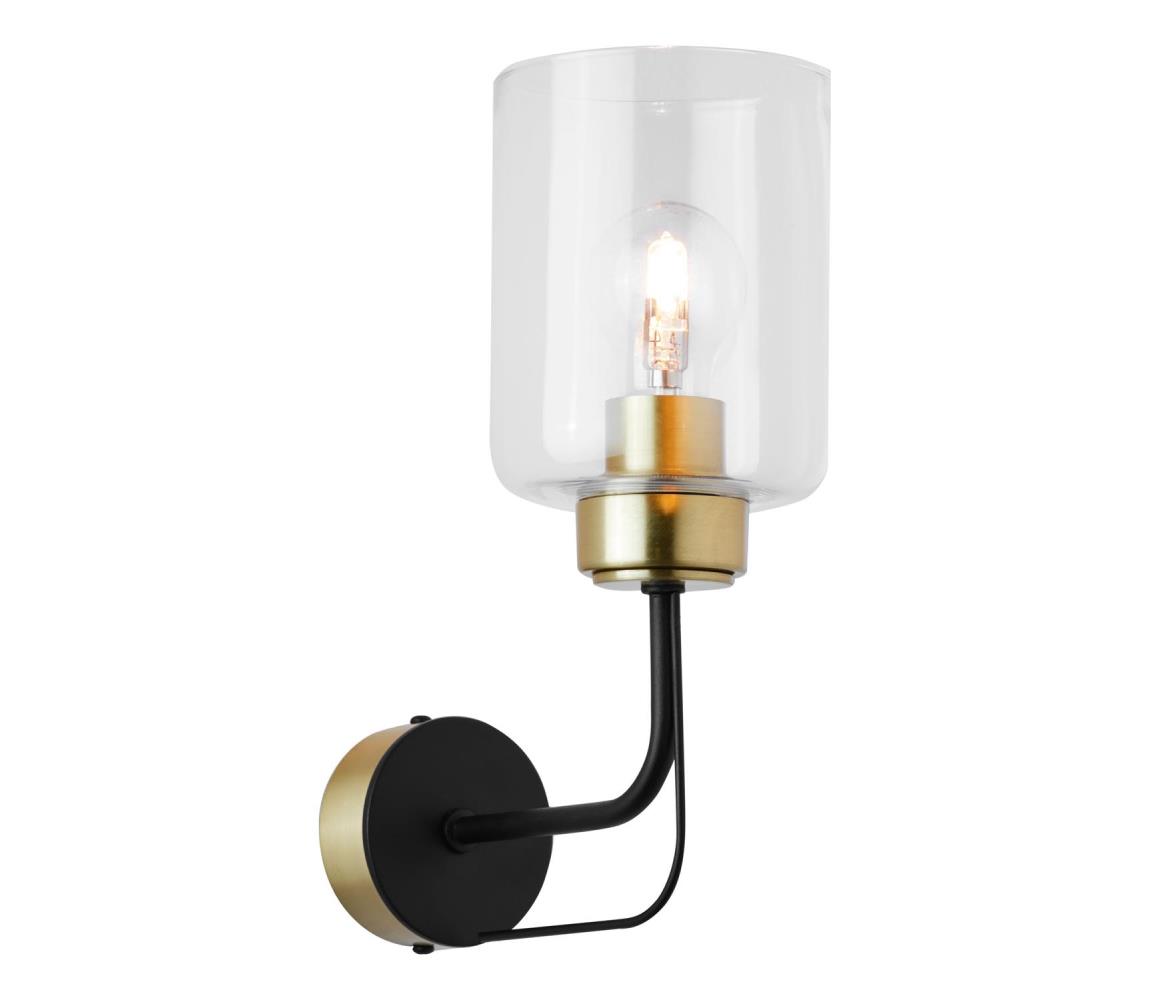 Jupiter 1883 - Nástěnná lampa CERES 1xE27/15W/230V zlatá/černá 1883 Černá,Zlatá