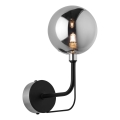 Jupiter 1889 - Nástěnná lampa ERIS 1xG9/14W/230V matný chrom/černá/kouřová šedá