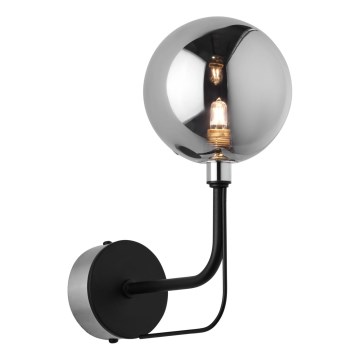 Jupiter 1889 - Nástěnná lampa ERIS 1xG9/14W/230V matný chrom/černá/kouřová šedá