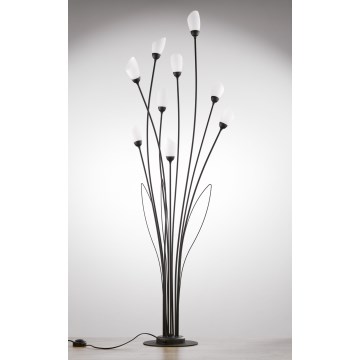 Jupiter 2058 - Stojací lampa GLORIOSA 9xG9/14W/230V černá