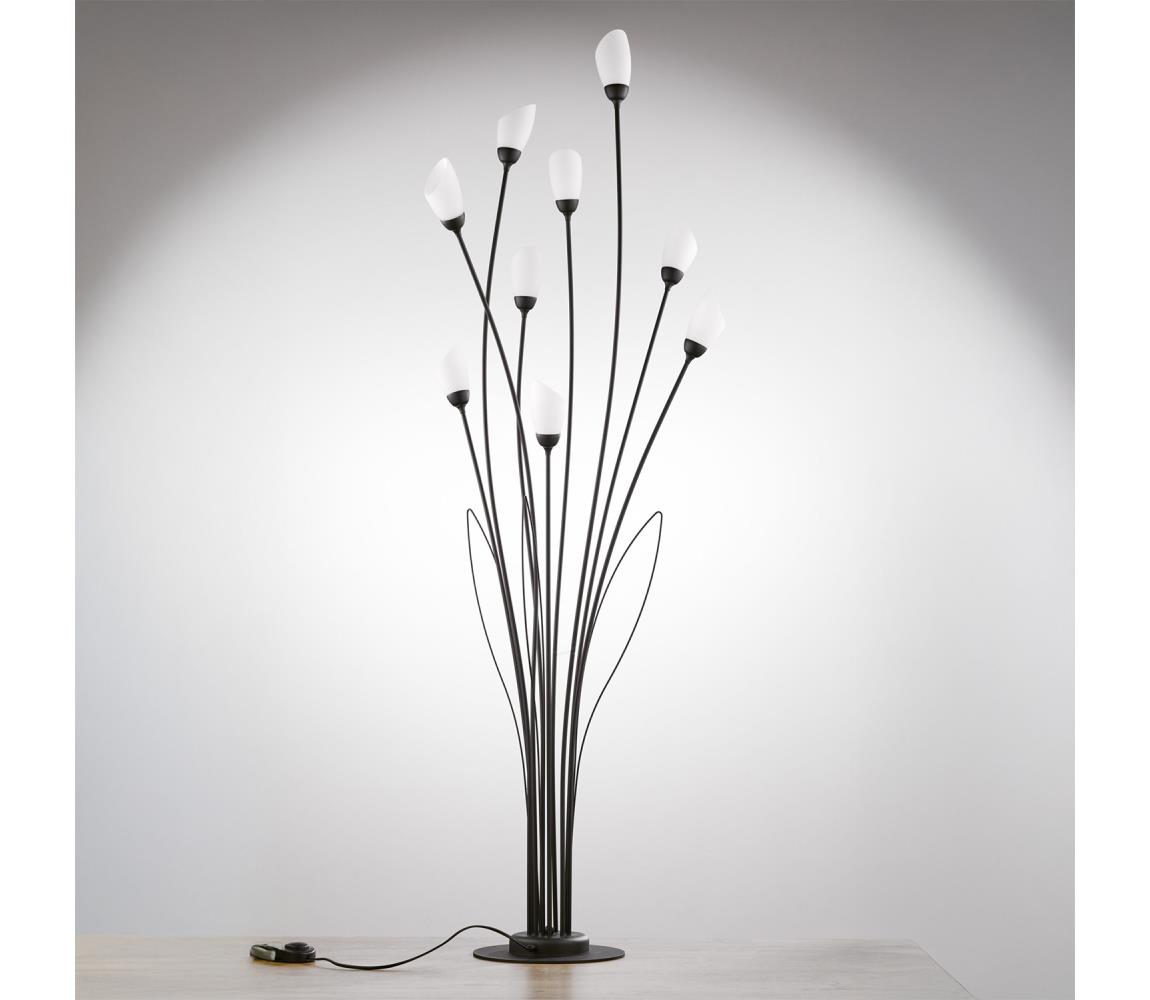 Jupiter 2058 - Stojací lampa GLORIOSA 9xG9/14W/230V černá 2058