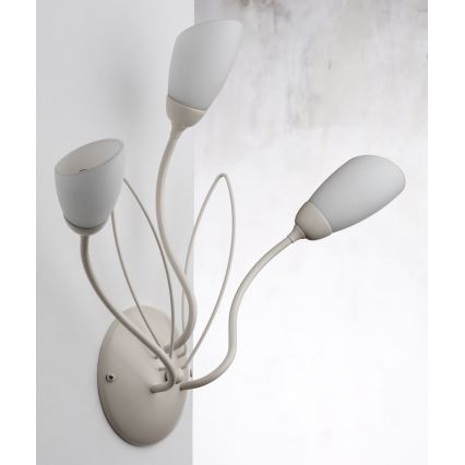 Jupiter 2064 - Nástěnné svítidlo GLORIOSA 3xG9/14W/230V krémová