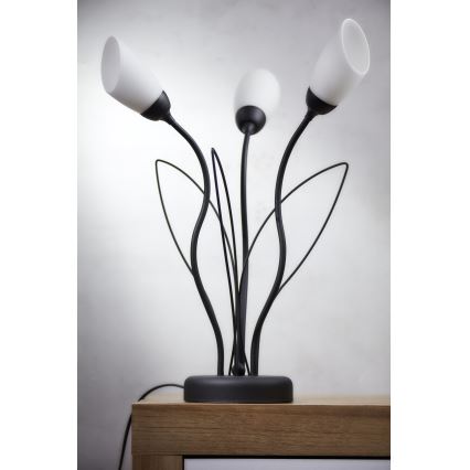 Jupiter 2065 - Stolní lampa GLORIOSA 3xG9/14W/230V černá