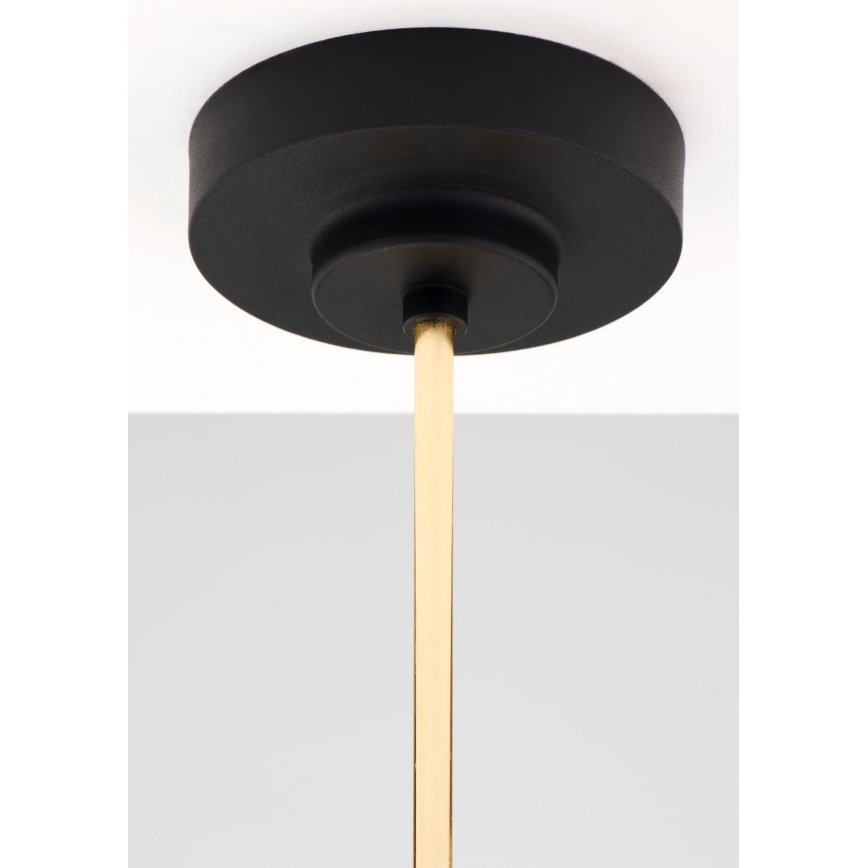 Jupiter 2087 - Lustr na tyči RAMIREZ 3xE27/15W/230V zlatá/černá