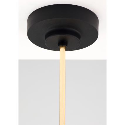 Jupiter 2088 - Lustr na tyči RAMIREZ 5xE27/15W/230V zlatá/černá