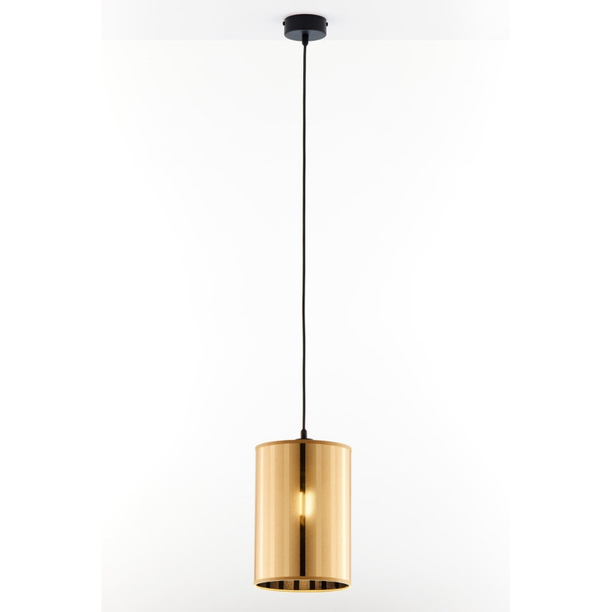 Jupiter 2090 - Lustr na lanku CORTINA 1xE27/15W/230V zlatá/černá