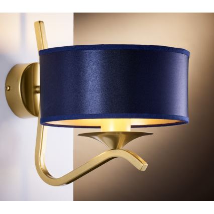 Jupiter 2115 - Nástěnná lampa KASZMIR 1xE27/15W/230V modrá/zlatá