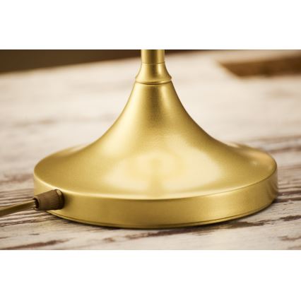 Jupiter 2116 - Stolní lampa KASZMIR 1xE27/15W/230V modrá/zlatá