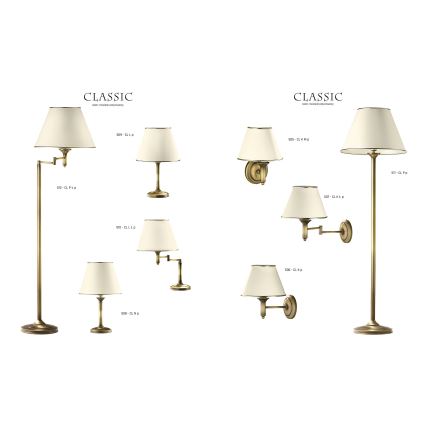 Jupiter 510 - CL L L p - Stolní lampa CLASSIC E27/W60/230V