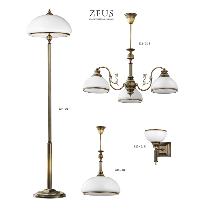 Jupiter 627 - ZU P - Stojací lampa ZEUS 2xE27/60W/230V