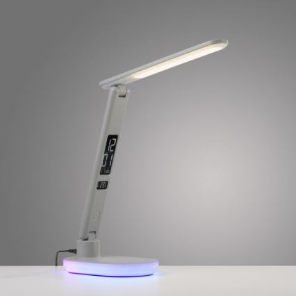 JUST LIGHT. 11018-16 - LED RGBW Stmívatelná dotyková stolní lampa s bezdrátovým nabíjením TINA LED/4W/230V bílá