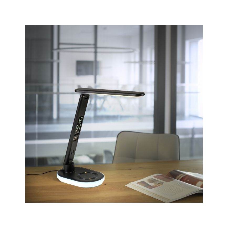 JUST LIGHT. 11018-18 - LED RGBW LED Stmívatelná dotyková stolní lampa s bezdrátovým nabíjením TINA LED/4W/230V