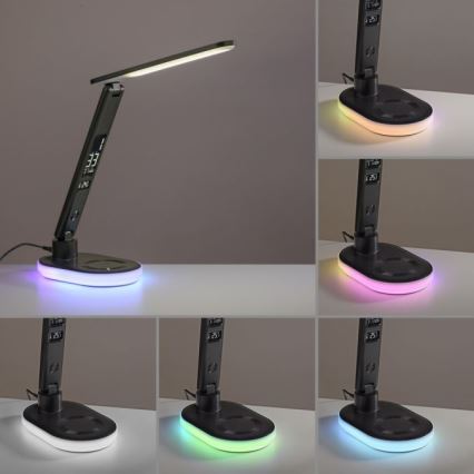 JUST LIGHT. 11018-18 - LED RGBW LED Stmívatelná dotyková stolní lampa s bezdrátovým nabíjením TINA LED/4W/230V