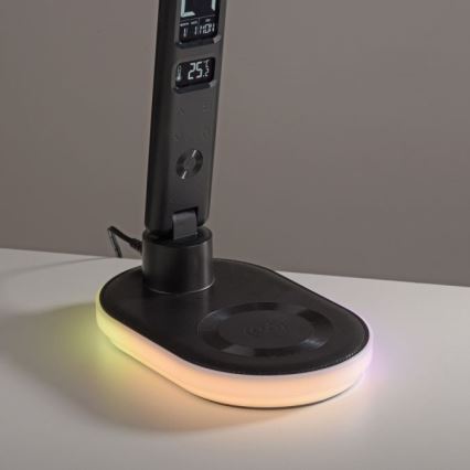 JUST LIGHT. 11018-18 - LED RGBW LED Stmívatelná dotyková stolní lampa s bezdrátovým nabíjením TINA LED/4W/230V