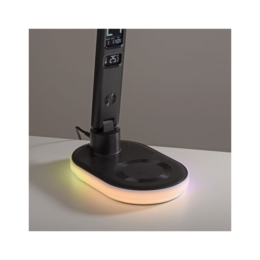 JUST LIGHT. 11018-18 - LED RGBW LED Stmívatelná dotyková stolní lampa s bezdrátovým nabíjením TINA LED/4W/230V