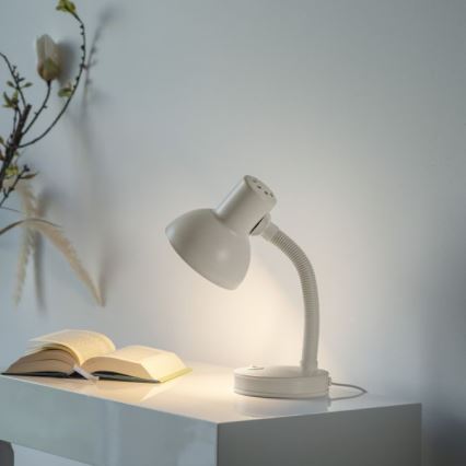 JUST LIGHT. 11080-16 - Flexibilní stolní lampa FLEXI 1xE27/25W/230V bílá