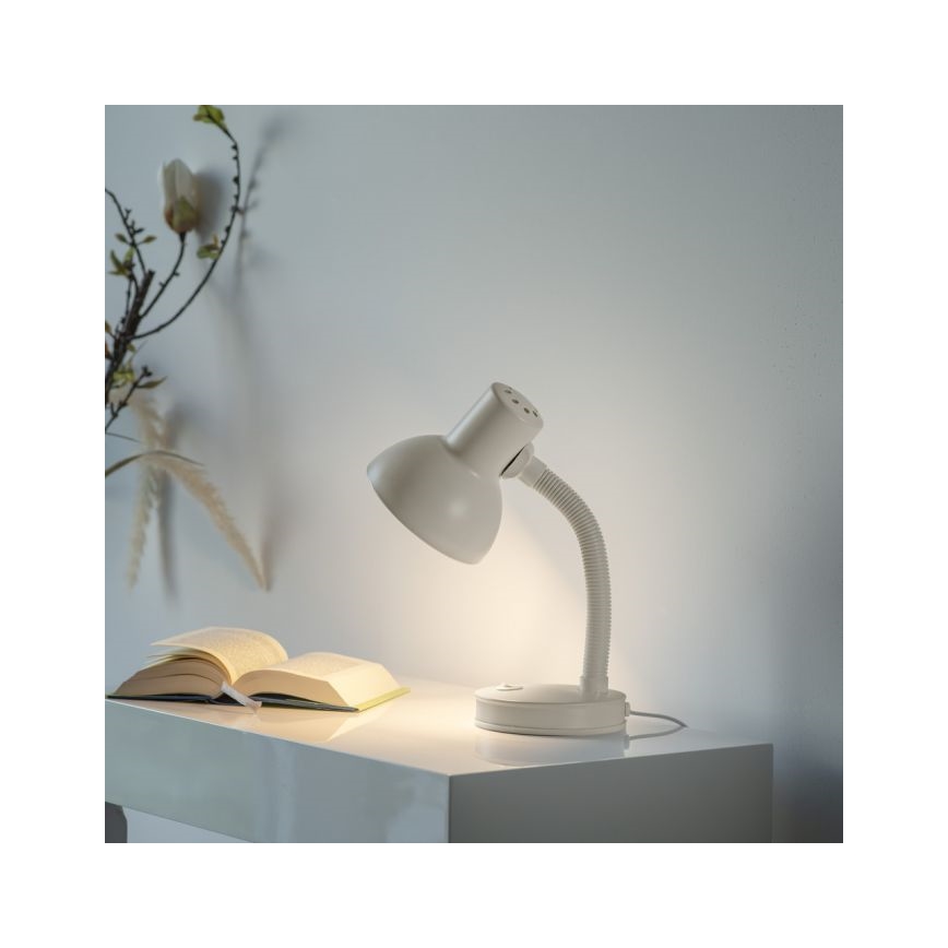 JUST LIGHT. 11080-16 - Flexibilní stolní lampa FLEXI 1xE27/25W/230V bílá