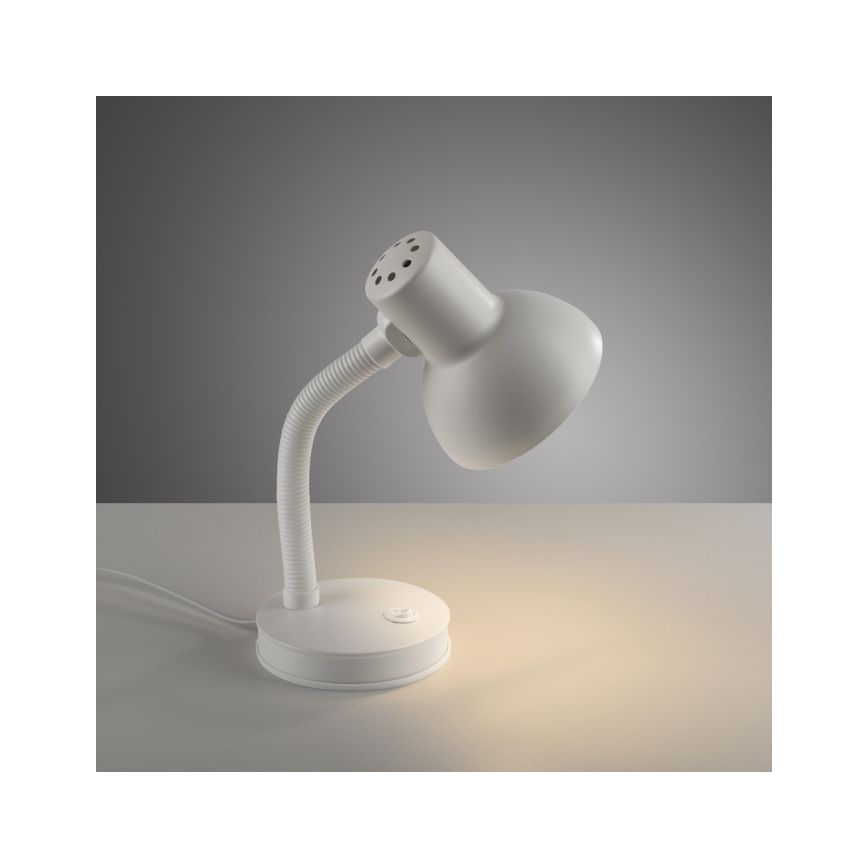 JUST LIGHT. 11080-16 - Flexibilní stolní lampa FLEXI 1xE27/25W/230V bílá