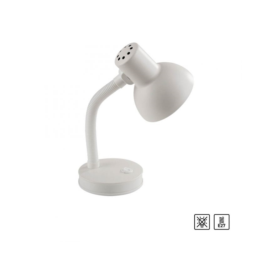 JUST LIGHT. 11080-16 - Flexibilní stolní lampa FLEXI 1xE27/25W/230V bílá