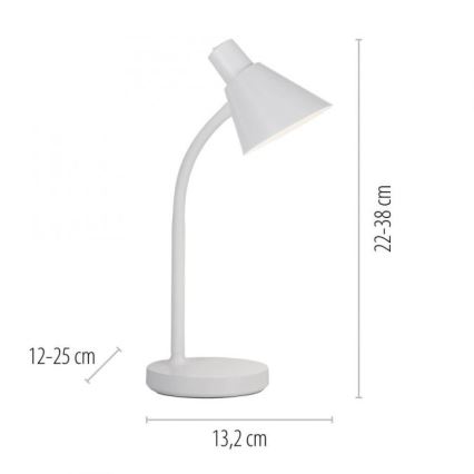 JUST LIGHT. 11248-16 - LED Flexibilní stolní lampa PIXIE LED/4,5W/230V bílá