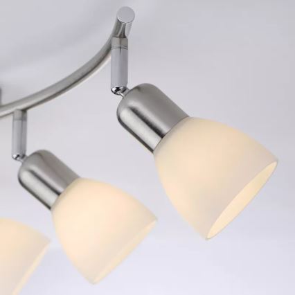 JUST LIGHT. 11953-55 - Bodové svítidlo KARO 3xE14/40W/230V matný chrom