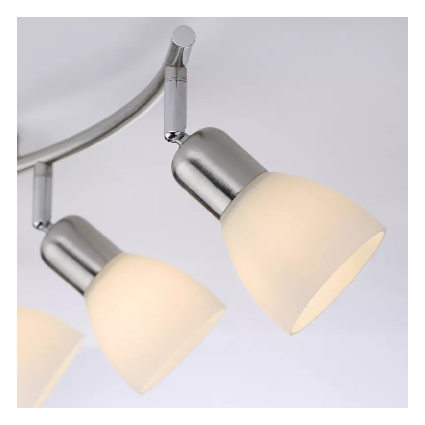 JUST LIGHT. 11953-55 - Bodové svítidlo KARO 3xE14/40W/230V matný chrom