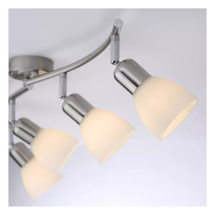 JUST LIGHT. 11954-55 - Bodové svítidlo KARO 4xE14/40W/230V matný chrom