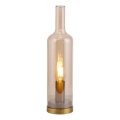 JUST LIGHT. 14006-27 - Stolní lampa BOTTLE 1xE14/25W/230V béžová/kouřová