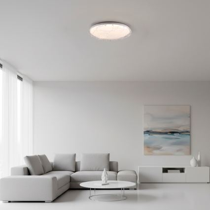 JUST LIGHT. 14008-16 - LED Stmívatelné stropní svítidlo ART PLAFO LED/20W/230V 2700-6500K pr. 38 cm bílá + dálkové ovládání