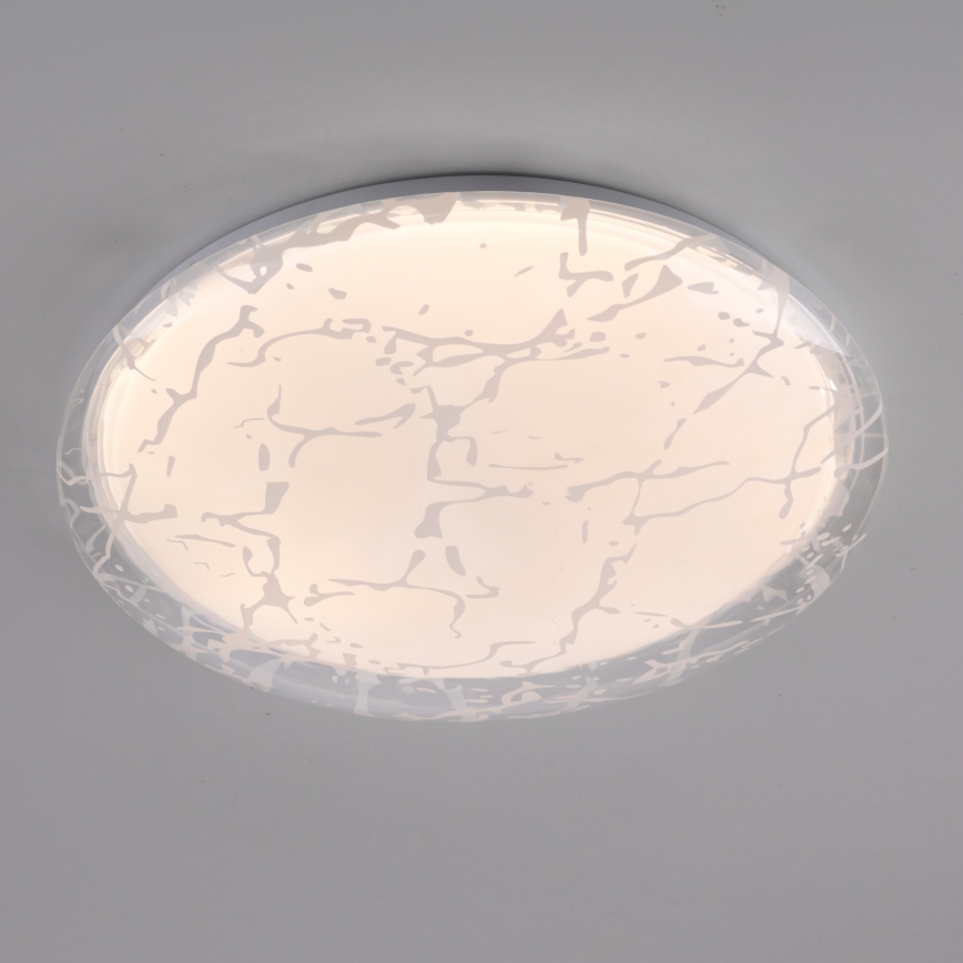 JUST LIGHT. 14008-16 - LED Stmívatelné stropní svítidlo ART PLAFO LED/20W/230V 2700-6500K pr. 38 cm bílá + dálkové ovládání