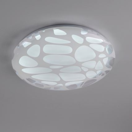 JUST LIGHT. 14009-16 - LED Stmívatelné stropní svítidlo ART PLAFO LED/20W/230V 2700-6500K pr. 38 cm bílá + dálkové ovládání