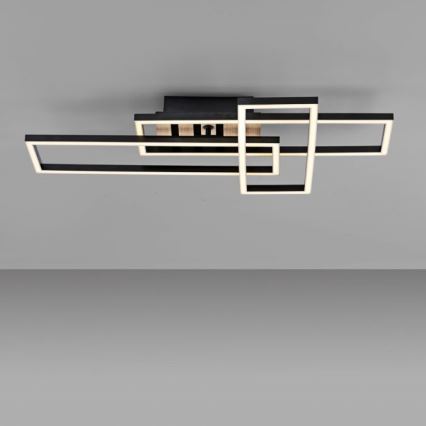 JUST LIGHT. 14051-79 - LED Stropní svítidlo AKUSTIKA LED/20,5W/230V dub/černá