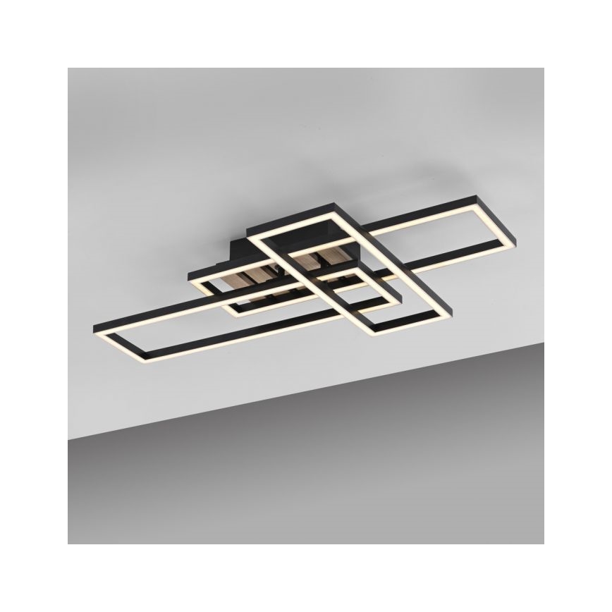 JUST LIGHT. 14051-79 - LED Stropní svítidlo AKUSTIKA LED/20,5W/230V dub/černá