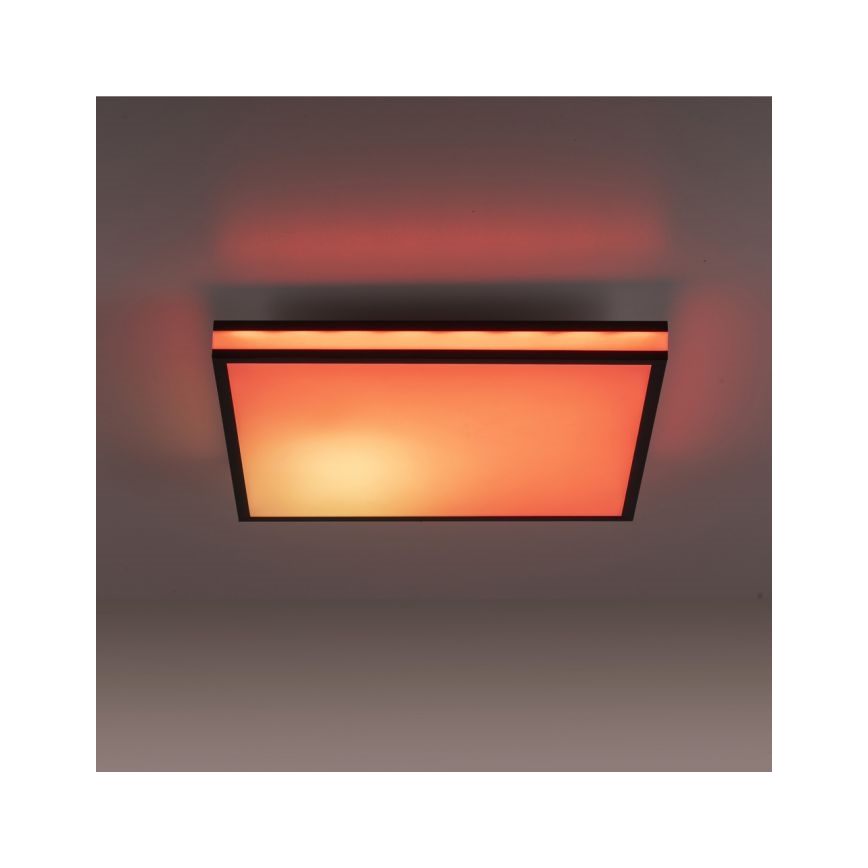 JUST LIGHT. 14110-18 - LED RGBW Stmívatelné stropní svítidlo MARIO BLACK LED/19,5W/230V 2700-5000K + dálkové ovládání