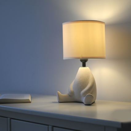 JUST LIGHT. 14190-39 - Stolní lampa TED 1xE27/25W/230V béžová