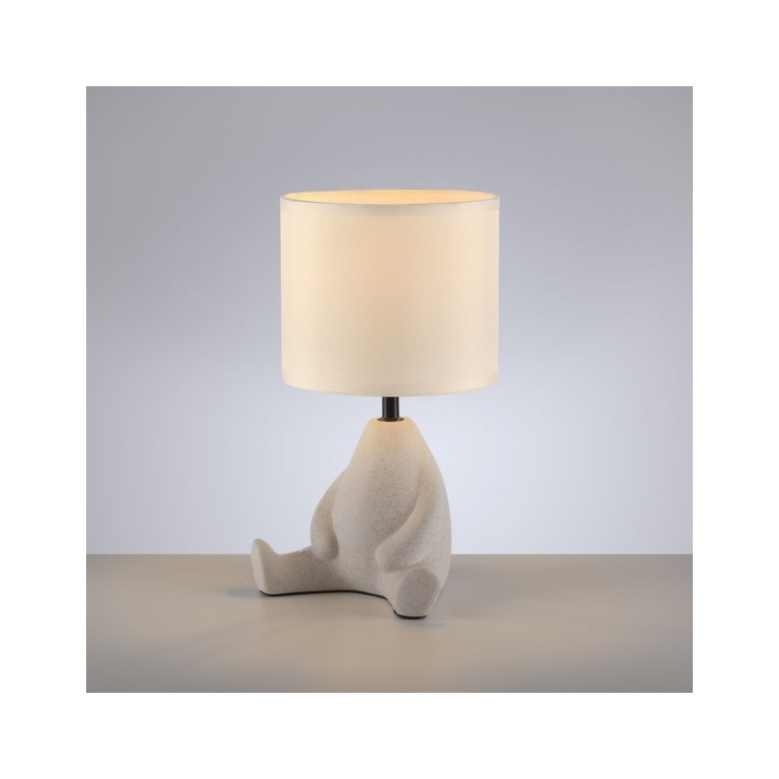 JUST LIGHT. 14190-39 - Stolní lampa TED 1xE27/25W/230V béžová