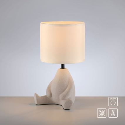 JUST LIGHT. 14190-39 - Stolní lampa TED 1xE27/25W/230V béžová