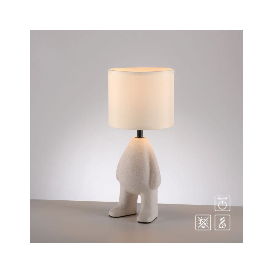 JUST LIGHT. 14191-39 - Stolní lampa TED 1xE27/25W/230V béžová