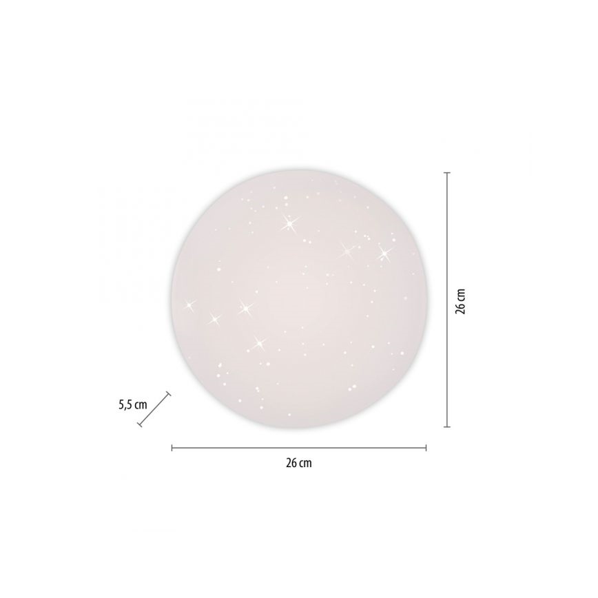 JUST LIGHT. 14275-16 - LED Stropní svítidlo URANUS LED/10W/230V pr. 26 cm bílá