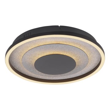 JUST LIGHT. 14409-21 - LED Stropní svítidlo GLITTY LED/22W/230V pr. 40 cm černá