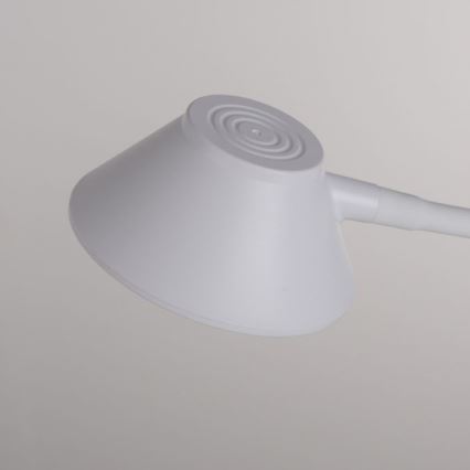 JUST LIGHT. 14414-16 - LED Stmívatelná flexibilní dotyková stolní lampa s bezdrátovým nabíjením PUCKI LED/4,5W/230V bílá