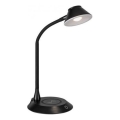 JUST LIGHT. 14414-18 - LED Stmívatelná flexibilní dotyková stolní lampa s bezdrátovým nabíjením PUCKI LED/4,5W/230V černá