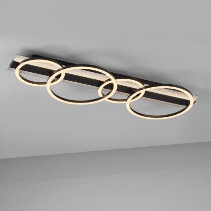 JUST LIGHT. 14426-21 - LED Stropní svítidlo CICHIO LED/37W/230V + LED/9,5W 30x86 cm černá