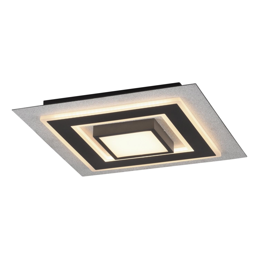 JUST LIGHT. 14439-21 - LED Stropní svítidlo CICHIO LED/18,5W/230V + LED/9W 40x40 cm černá