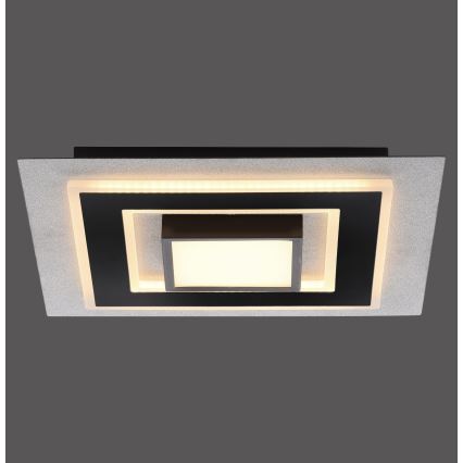 JUST LIGHT. 14439-21 - LED Stropní svítidlo CICHIO LED/18,5W/230V + LED/9W 40x40 cm černá