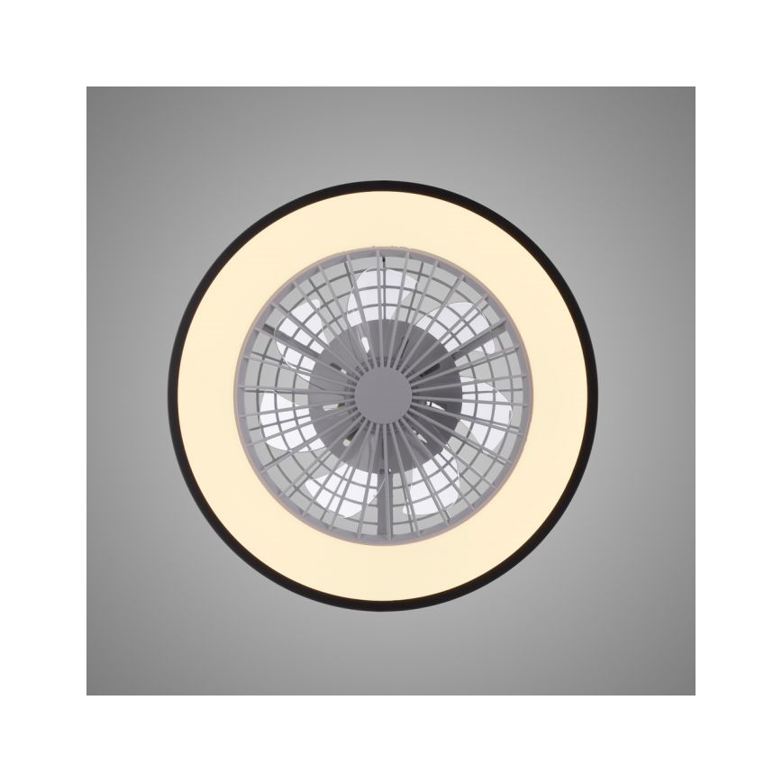 JUST LIGHT. 14447-18 - LED RGBW Stmívatelný stropní ventilátor se světlem LENO LED/44W/230V 3000-6500K pr. 48,6 cm bílá + dálkové ovládání