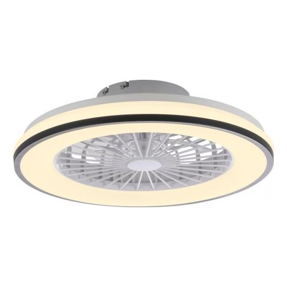 JUST LIGHT. 14447-18 - LED RGBW Stmívatelný stropní ventilátor se světlem LENO LED/44W/230V 3000-6500K pr. 48,6 cm bílá + dálkové ovládání