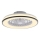 JUST LIGHT. 14447-18 - LED RGBW Stmívatelný stropní ventilátor se světlem LENO LED/44W/230V 3000-6500K pr. 48,6 cm bílá + dálkové ovládání