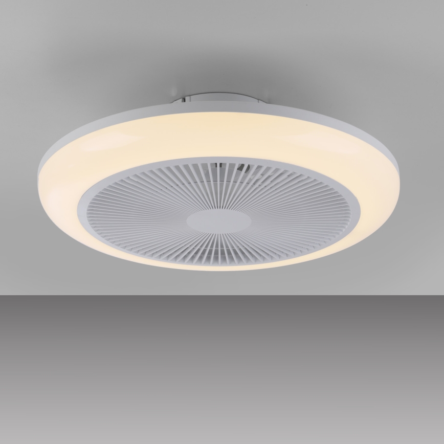 JUST LIGHT. 14623-16 - LED RGBW Stmívatelný stropní ventilátor se světlem BRENDA LED/22W/230V 3000-6000K pr. 46 cm bílá + dálkové ovládání